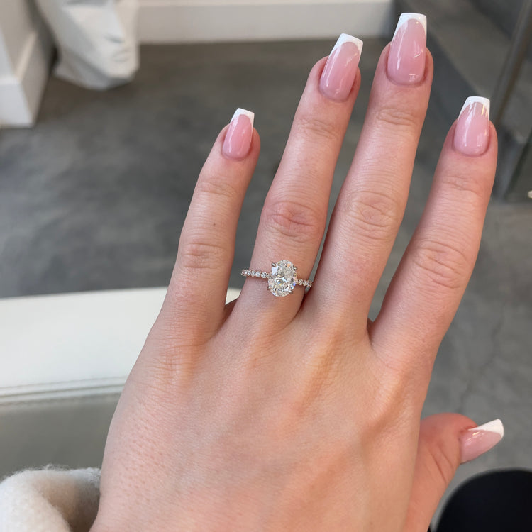 1.96TCW Oval Diamond Ring by Simon G