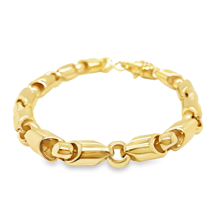 Heavy Gold Link Bracelet