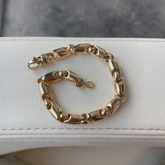 Heavy Gold Link Bracelet