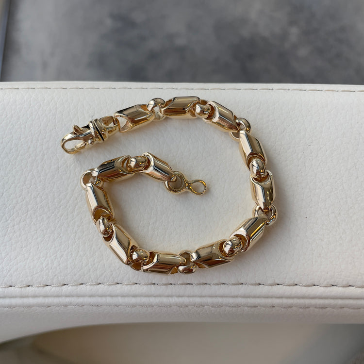 Heavy Gold Link Bracelet