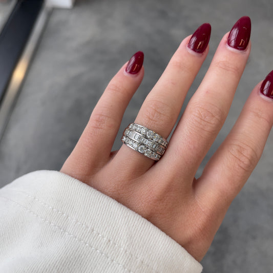 1.50TCW Wide Diamond Band