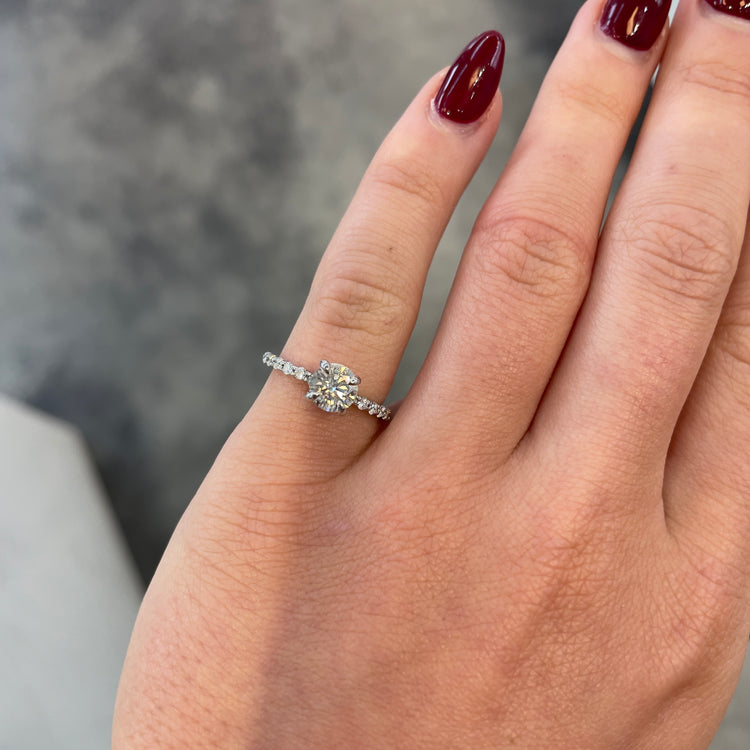 .80CT White Gold Diamond Ring