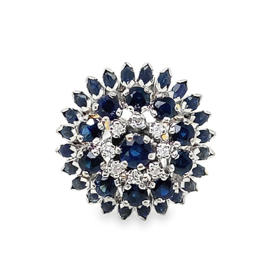 Diamond & Sapphire Cocktail Ring