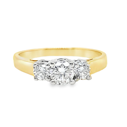 .55TCW Three Stone Diamond Ring