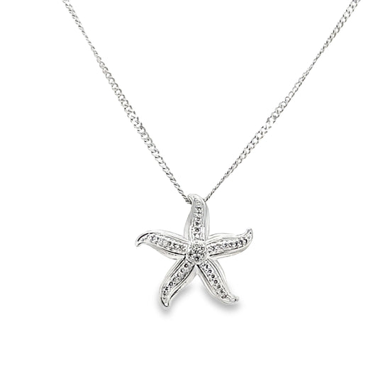 Starfish Diamond Necklace