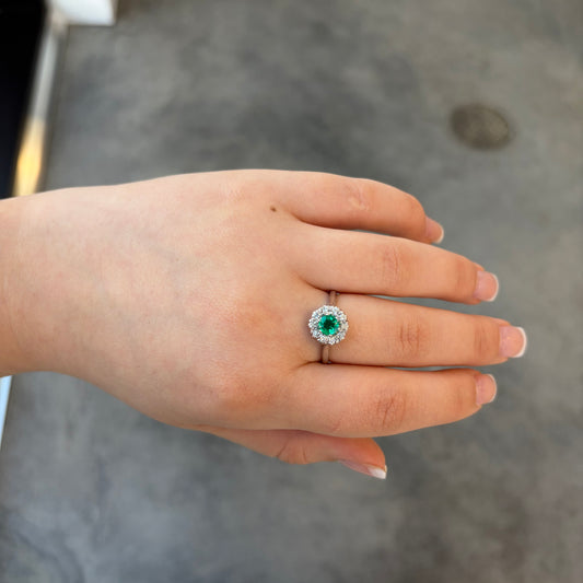 Emerald & Diamond Ring