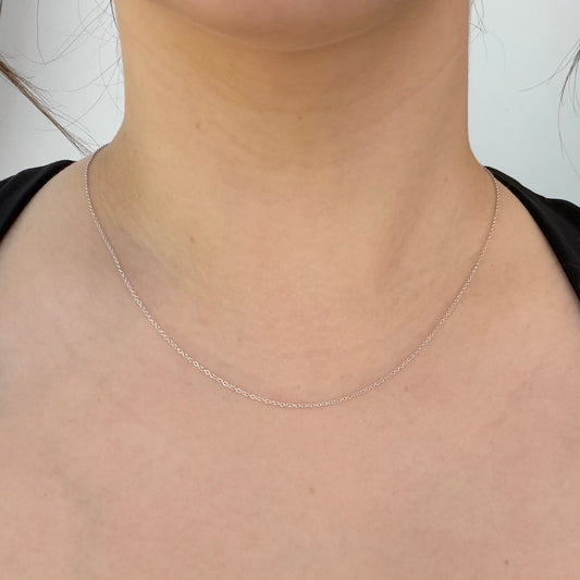 White Gold Cable Chain by Effy