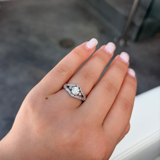 19K Pave Diamond Ring