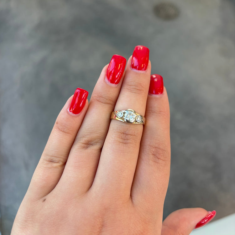 Three Stone Diamond Ring