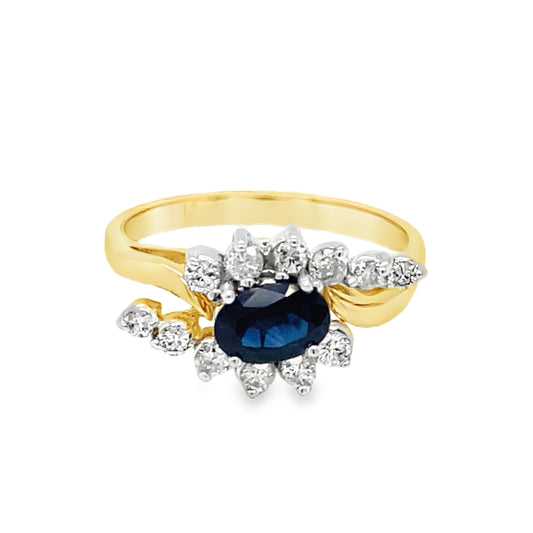 Sapphire & Diamond Ring