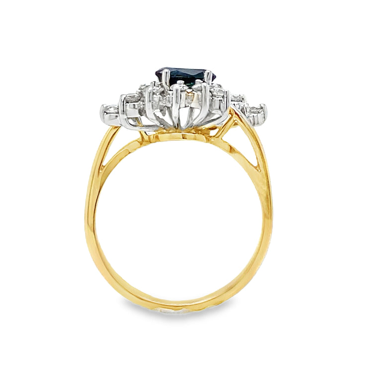 Sapphire & Diamond Ring