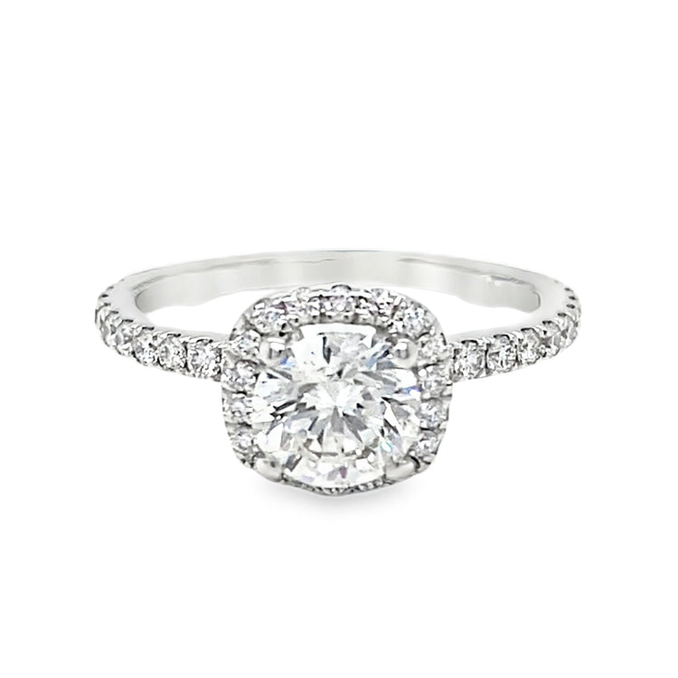 1.52TCW Diamond Halo Ring by Noam Carver