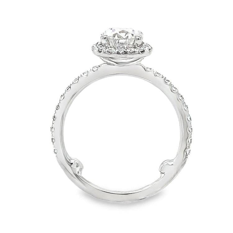 1.52TCW Diamond Halo Ring by Noam Carver