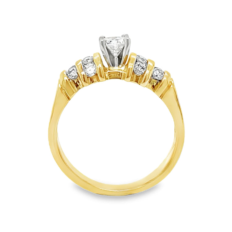 18K Channel Set Diamond Ring