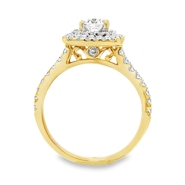 Double Halo Lab Grown Diamond Ring