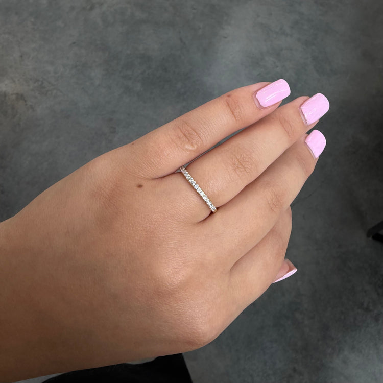Semi Eternity Lab Grown Diamond Band