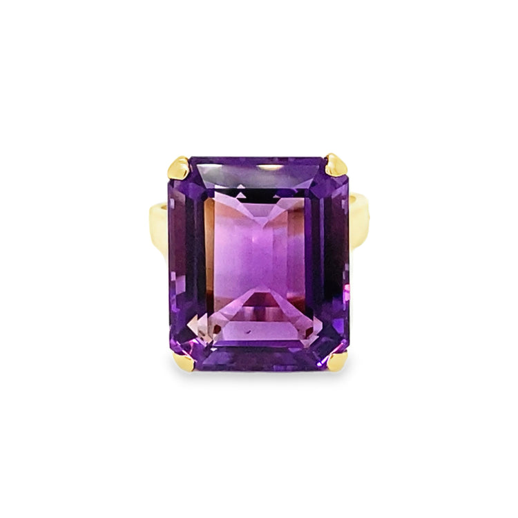 Oversized Statement Amethyst Ring
