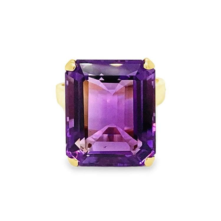 Oversized Statement Amethyst Ring