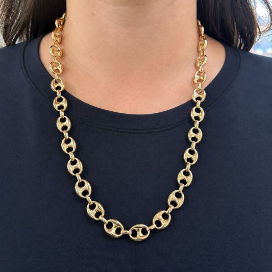 24 Inch Hollow Puffed Mariner Chain