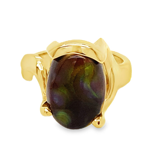 18K Labradorite Ring