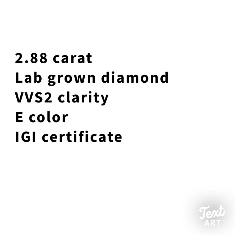 2.88CT Emerald Cut Diamond