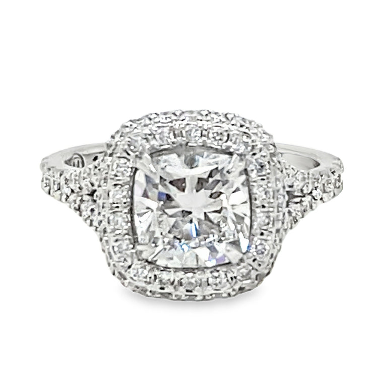 1.51TCW Halo Diamond Ring