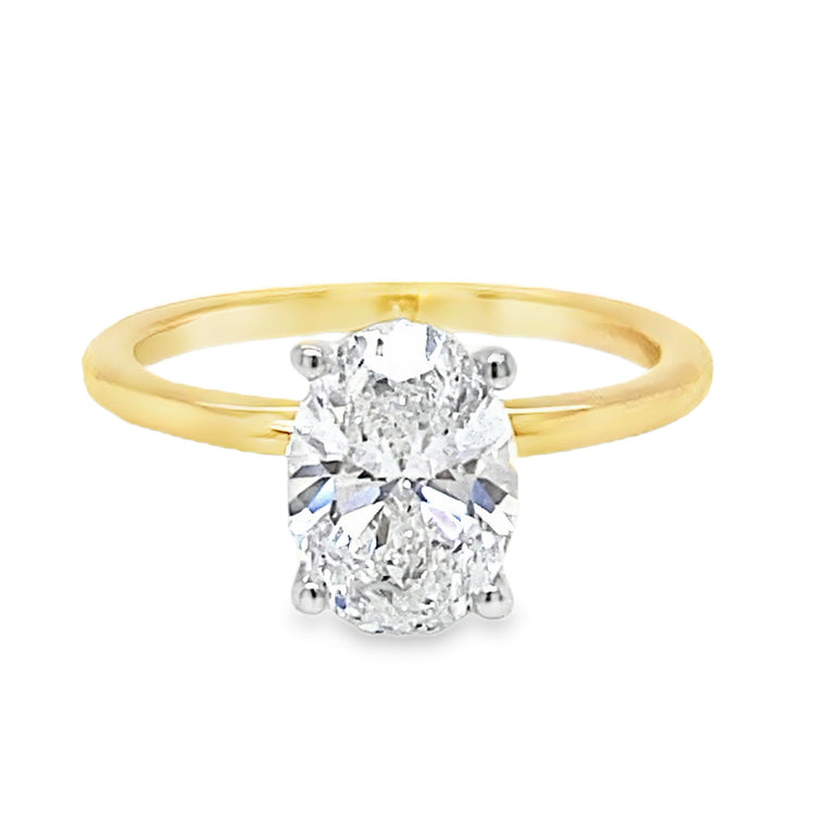 Yellow & White Gold Lab Grown Diamond Ring