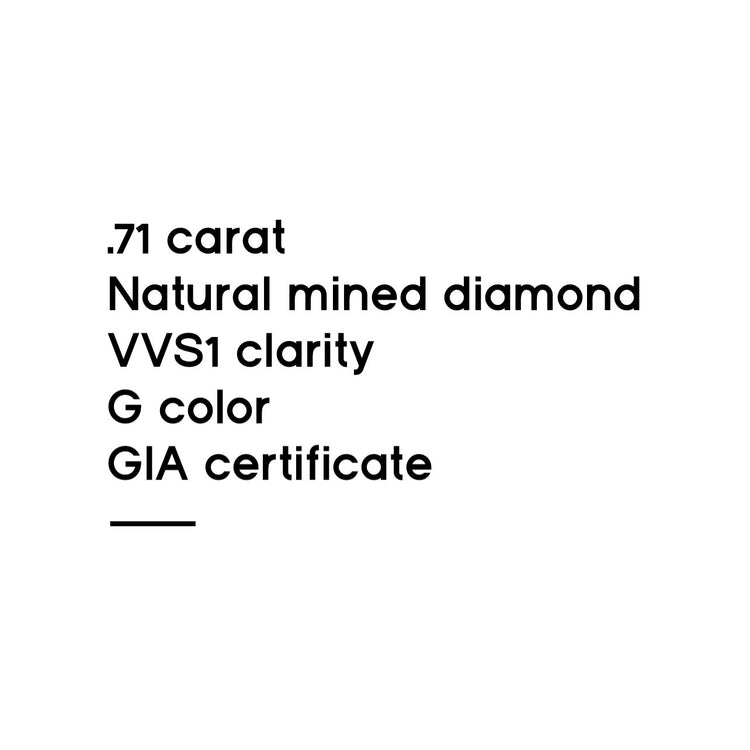 .71CT Princess Cut Diamond