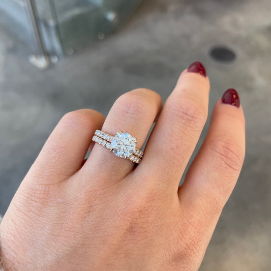 Diamond Wedding Set by Noam Carver