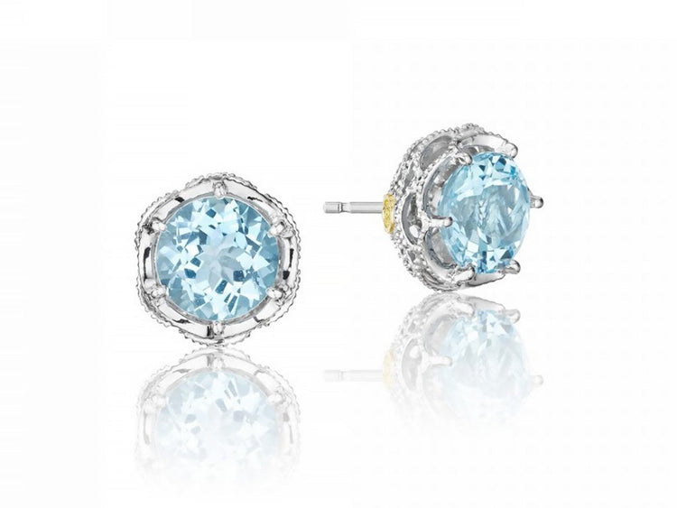 Tacori Island Rains Crescent Topaz Studs
