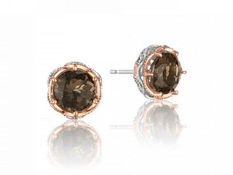 Smoky Quartz Truffle Earrings by Tacori