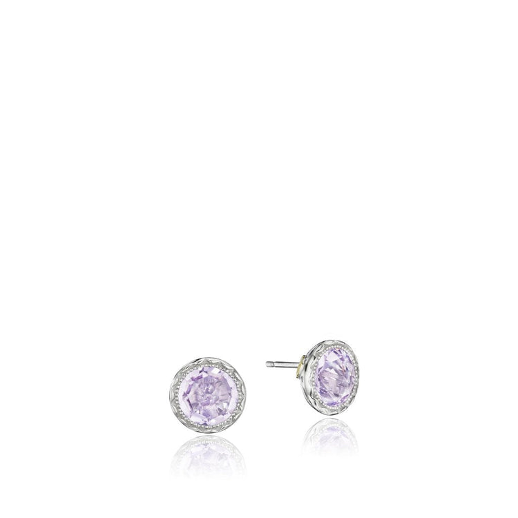 Tacori Lilac Blossom Rose Amethyst Studs