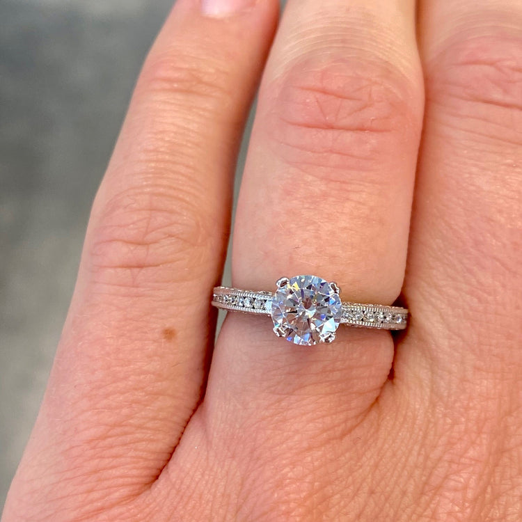 Classic Crescent Ring Setting by Tacori
