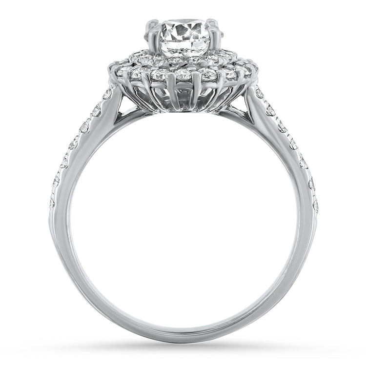 Double Halo Diamond Ring