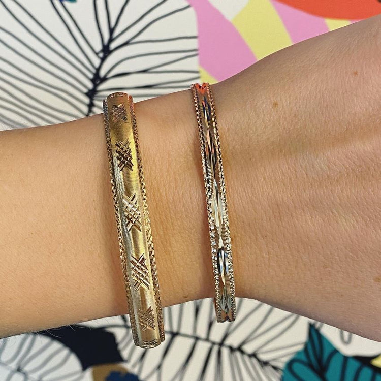 Diamond Cut Bangle