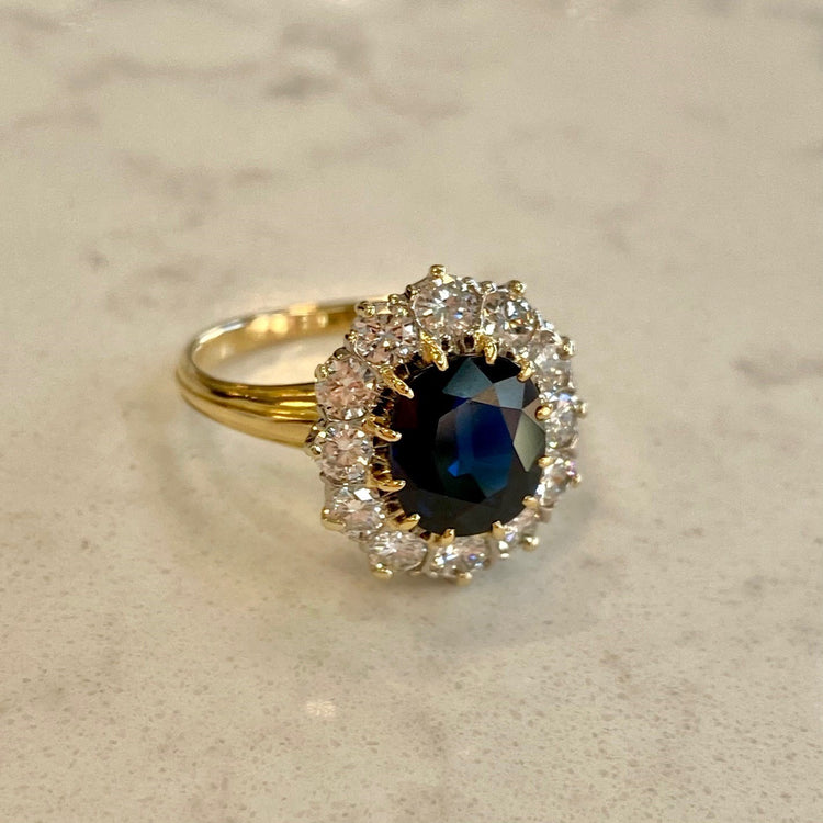 Sapphire & Diamond Ring