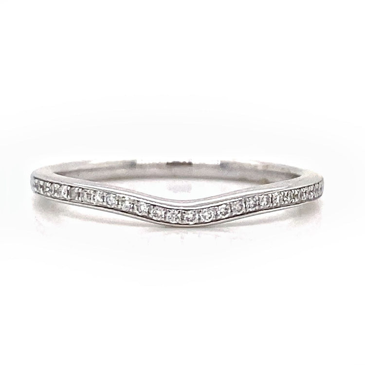 Curved Diamond Band by Simon G
