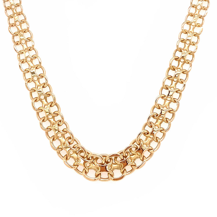 17 Inch Fancy Link Necklace