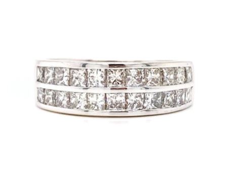 Double Row Diamond Band