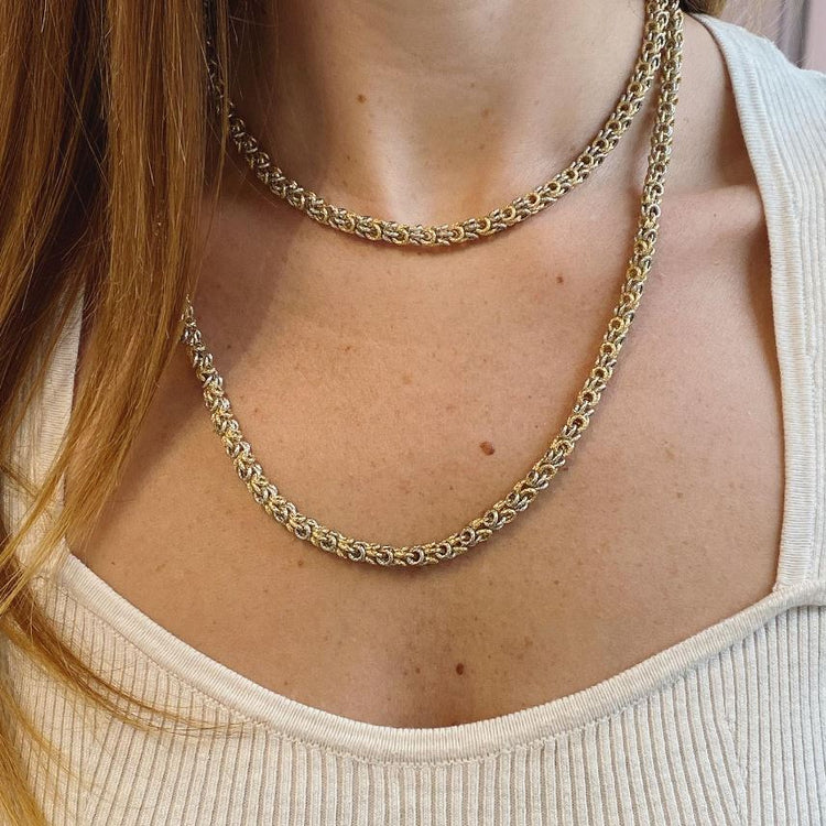 40 Inch Textured Necklace