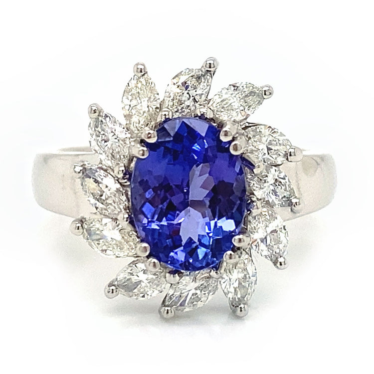 Tanzanite & Diamond Ring