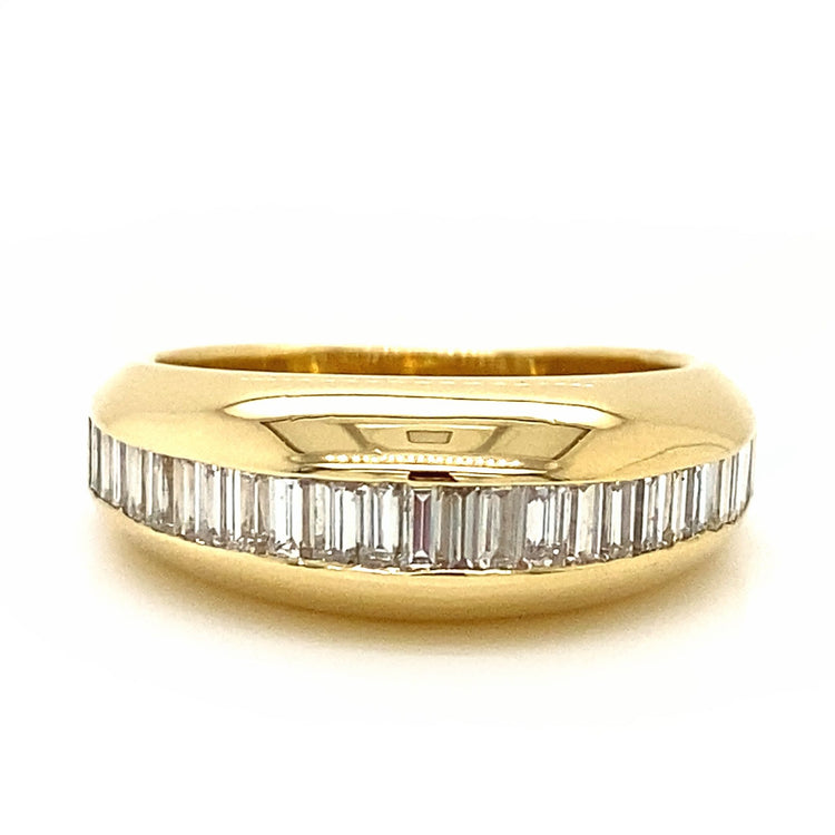 Baguette Diamond Dome Ring