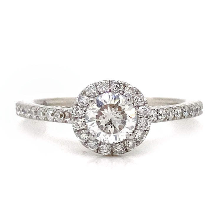 Blossom Cut Diamond Halo Ring