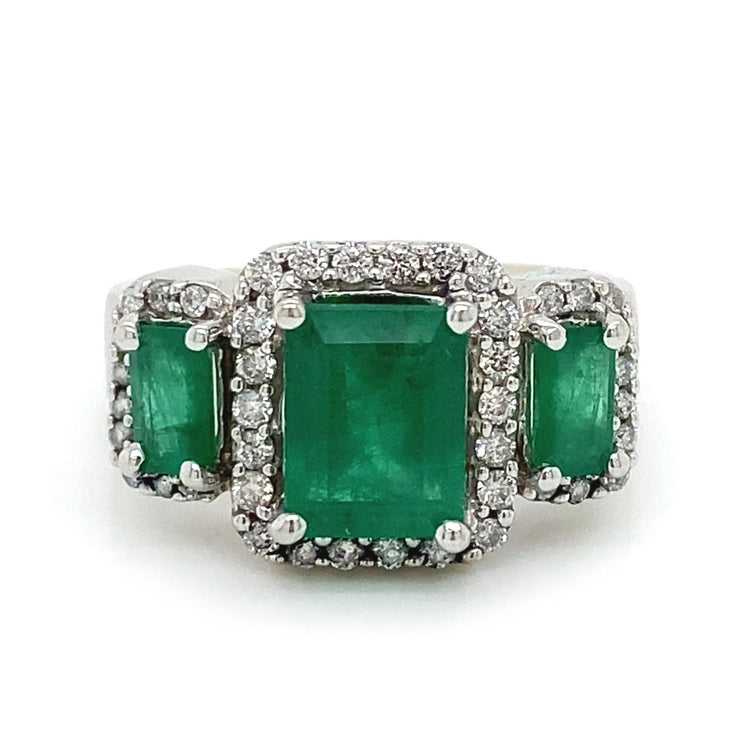 Emerald & Diamond Ring