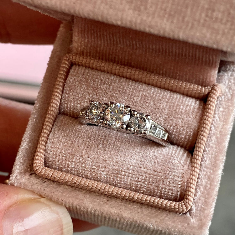 Three Stone Diamond Ring