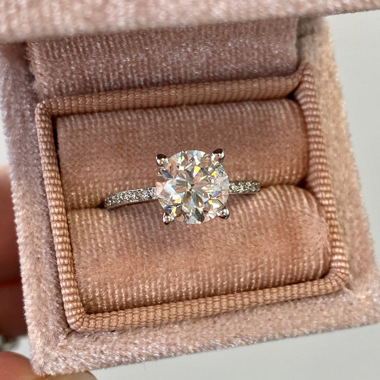Sculpted Crescent Diamond Ring by Tacori
