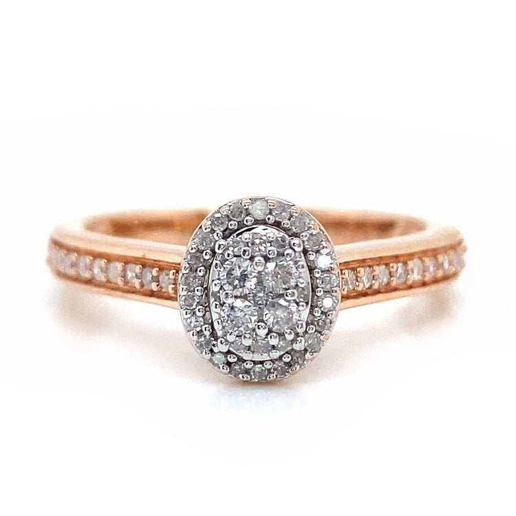 Diamond Oval Ring
