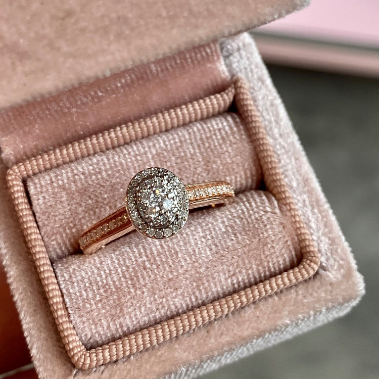 Diamond Oval Ring
