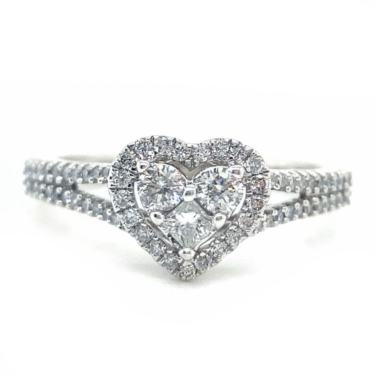 Diamond Heart Ring