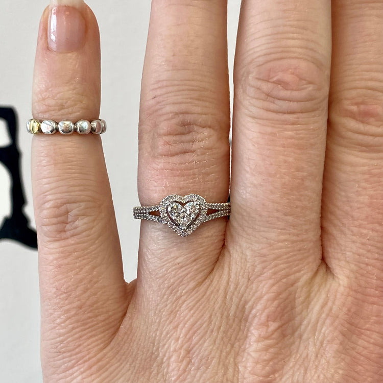 Diamond Heart Ring